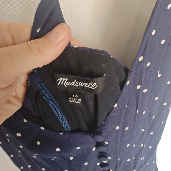 Navy Polka Dot Jumpsuit - Picture 9 of 11